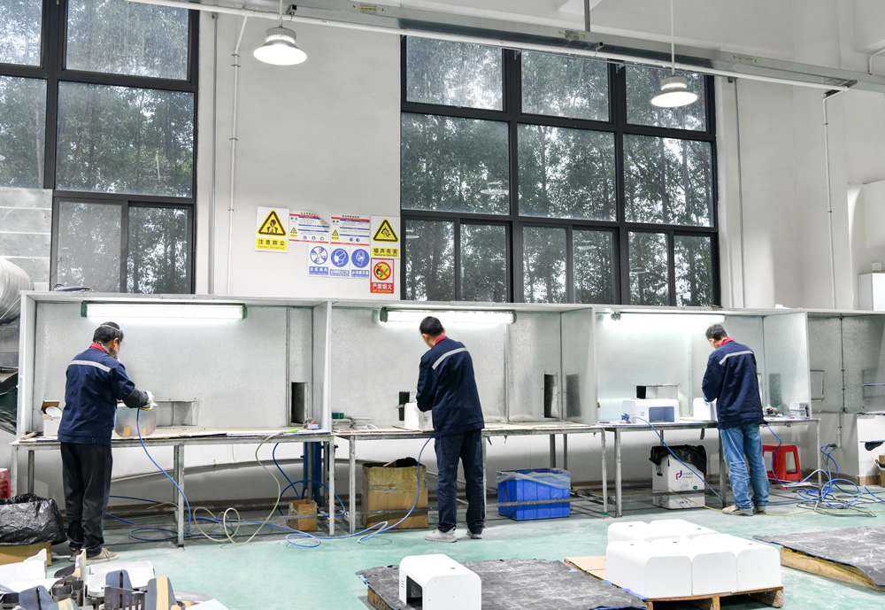 喷粉前处理车间